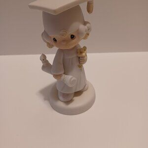 PRECIOUS MOMENTS Girl Graduate 1980 Cake Topper